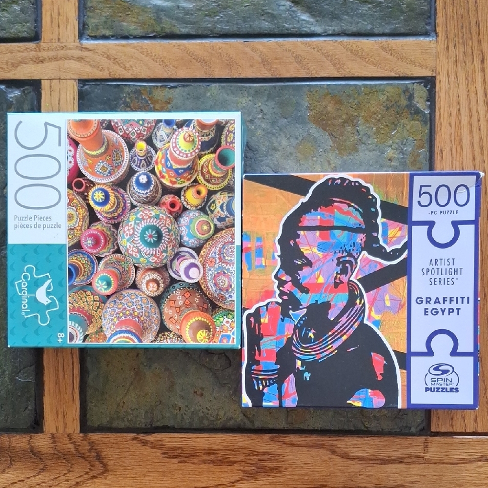 Colorful 500-Piece Puzzle Set